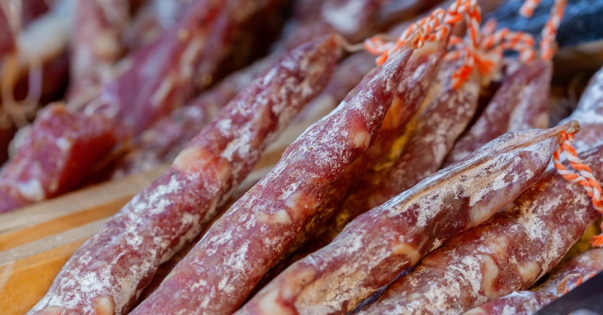 How Old Is My Meat Slicer? - Close-up Shot of Traditional Dried Sausage