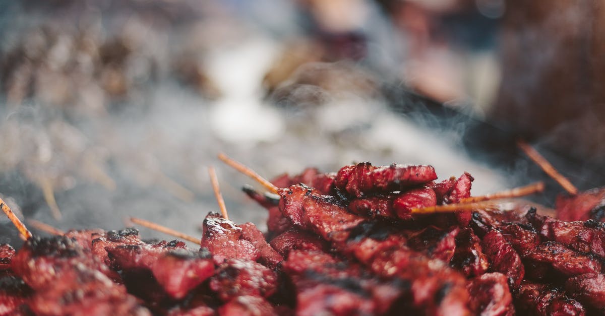 How should I add smoking wood when grilling on charcoal? - Closeup Photo of Barbecues