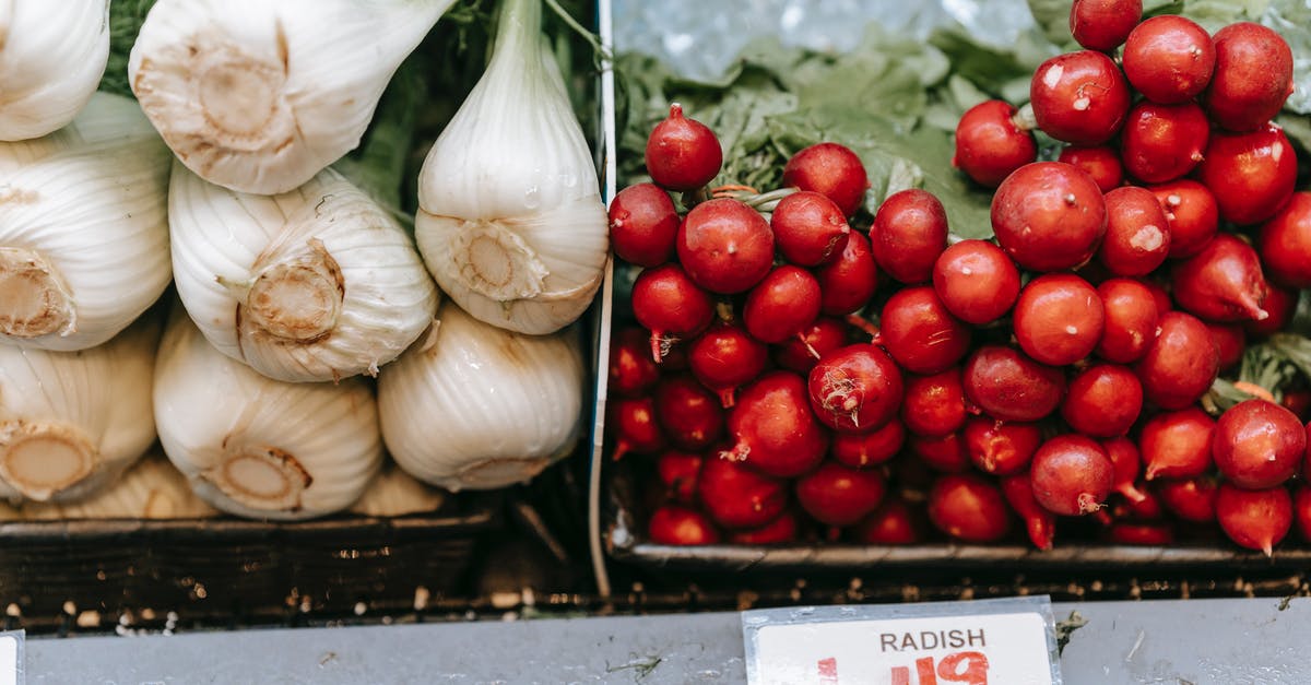 How should I store leftover uncooked lasagna sheets? - Radish with fennel in supermarket