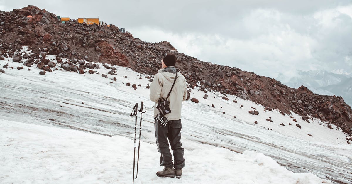 How to achieve a flexible consistency on ice cream? (photos attached) - Male traveler on snowy mountain slope