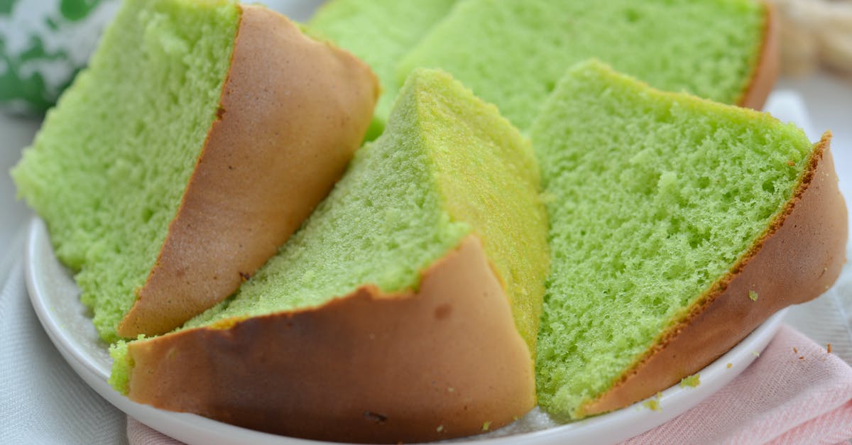 How to avoid holes in Chiffon cake? - Slices of Bread On White Ceramic Plate