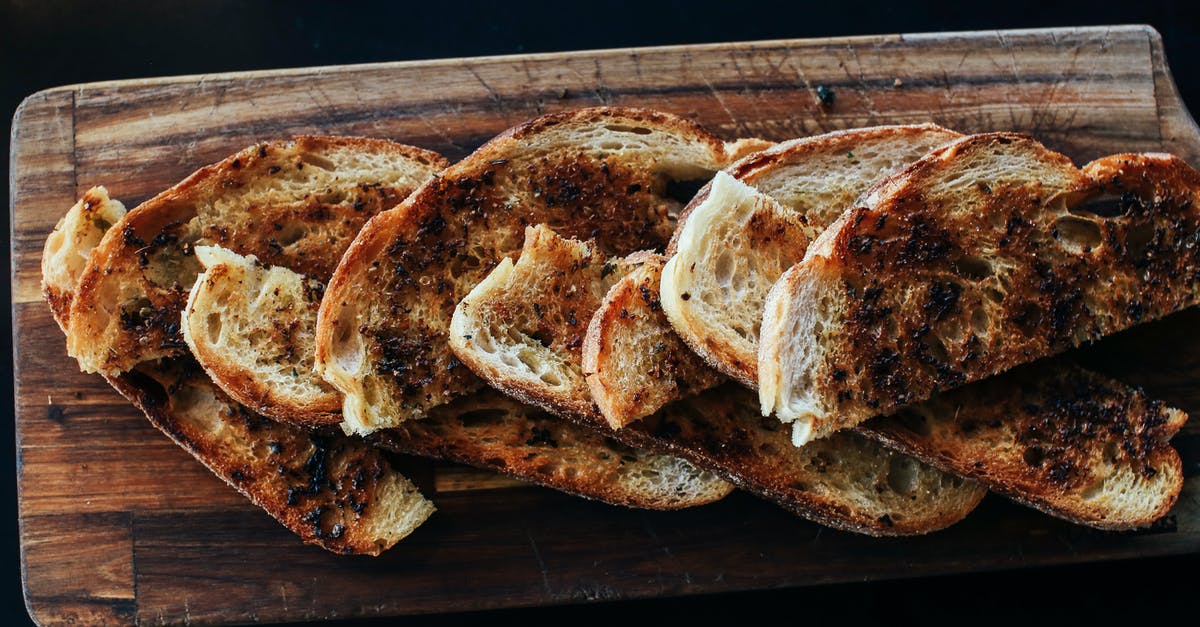 how to break up a bread recipe? - Brown Bread on Black Tray