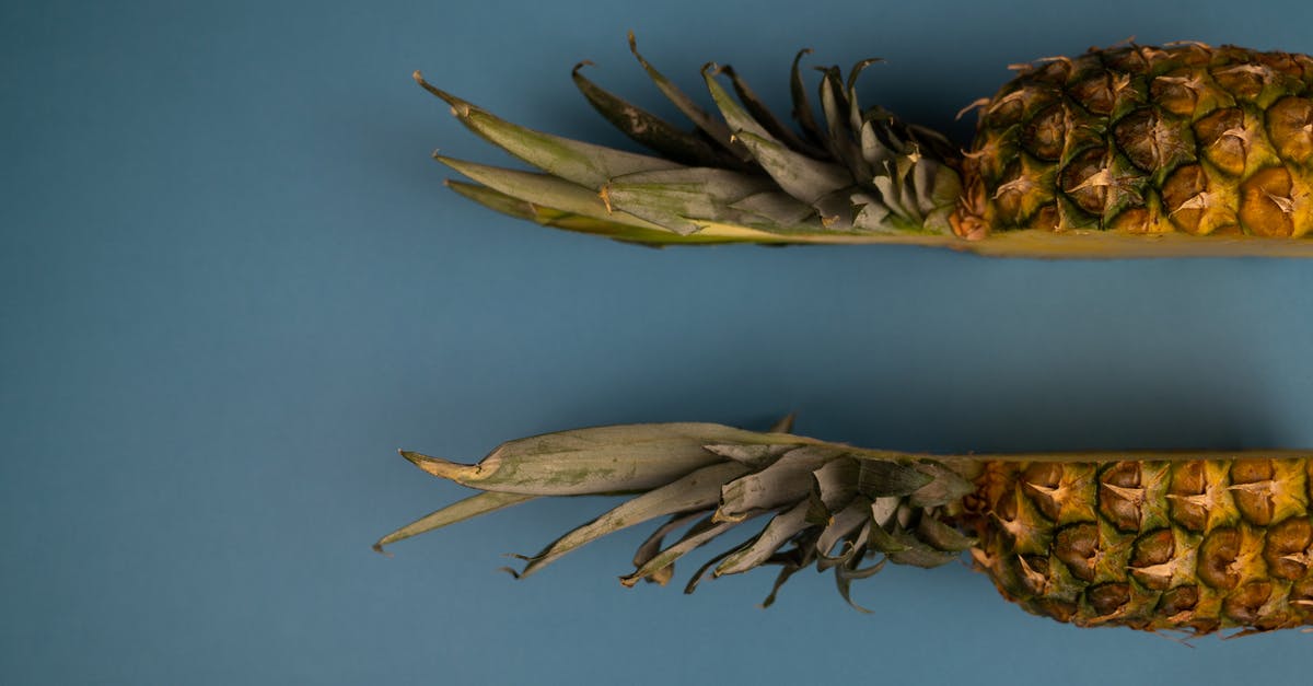 How to dry fruit peels without growing mold? - Backdrop of fresh cut pineapple with wavy leaves