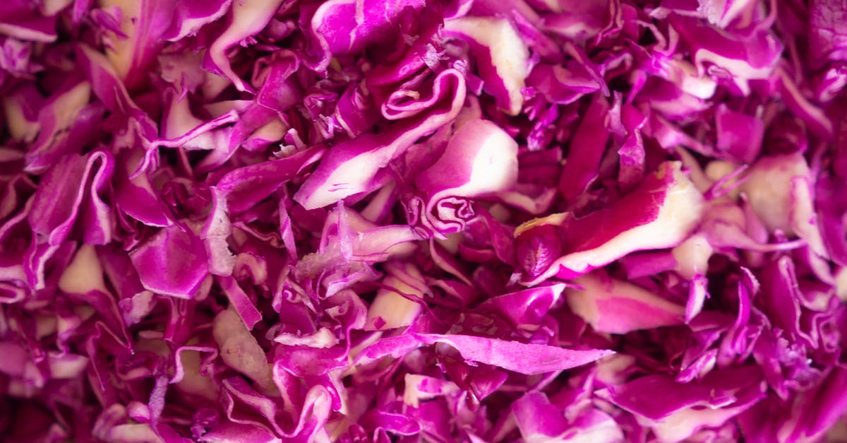 How to efficiently shred a lot of cabbage? - Purple and White Flower Petals