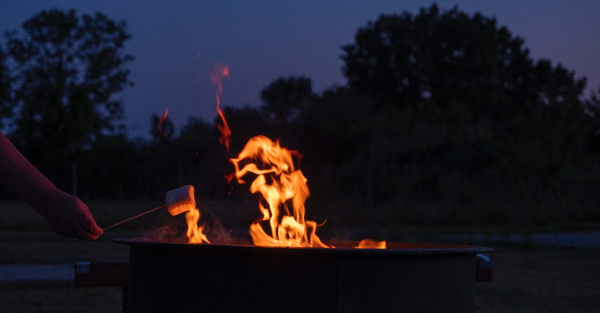 How to evenly fry cubes? - Person Frying Marshmallow on Fire