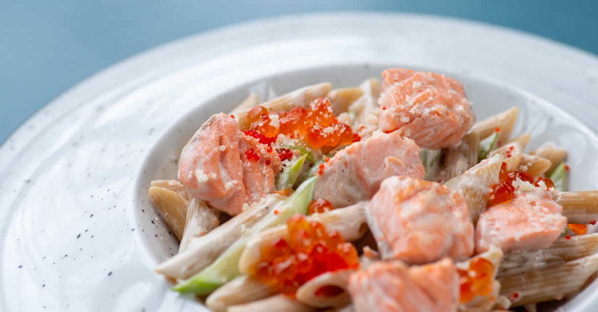 How to fake salmon roe using jello - A Close-Up Shot of a Pasta Dish