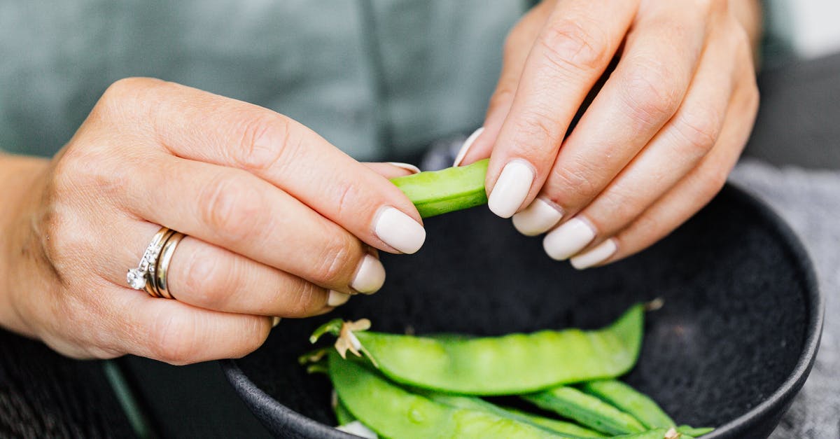 How to get fresh green peas? - Person Holding Snap Pea