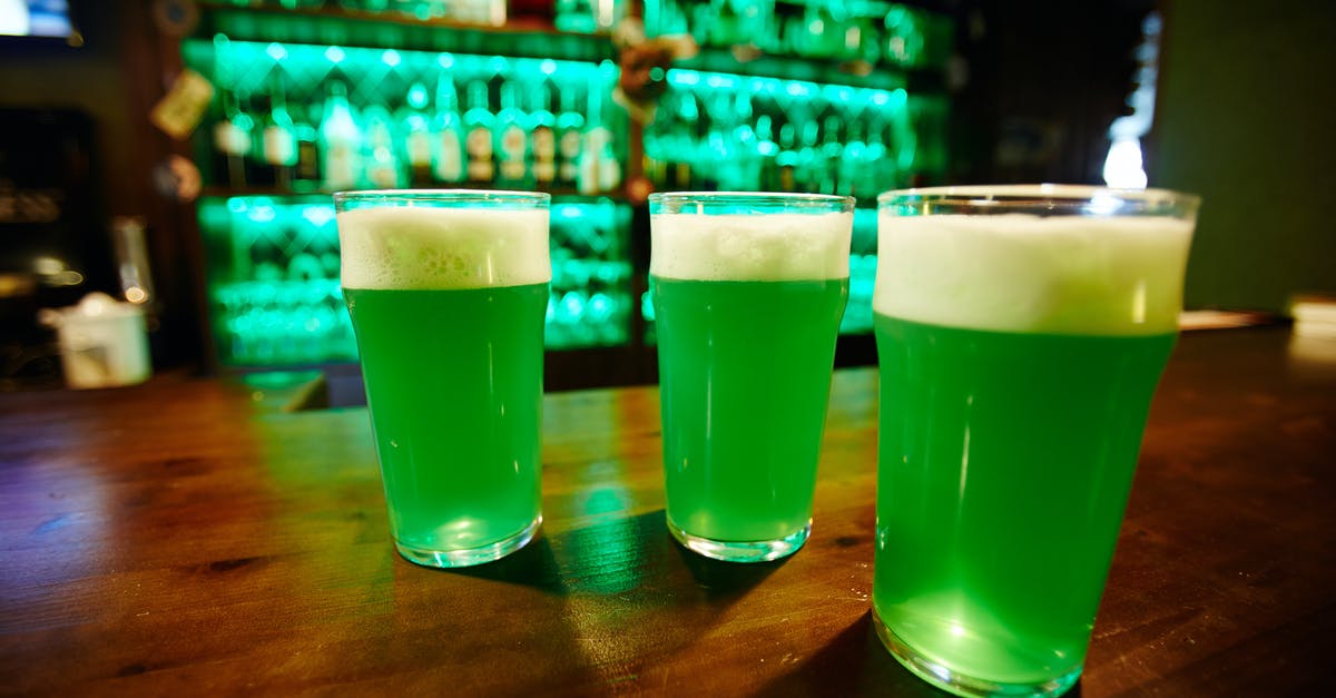 How to get rid of foam on shaken cocktails - Drinking Glass With Green Liquid