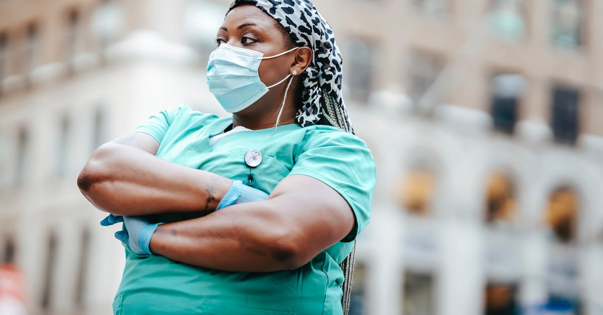 How to get uniform sized biscotti? - Self confident African American female doctor in uniform with folded arms looking away in town