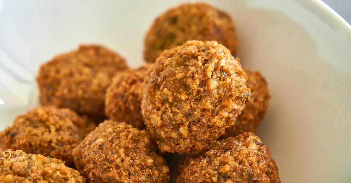 How to keep a meatball round? - Breaded Shrimps in Rice Balls in Close Up Photography