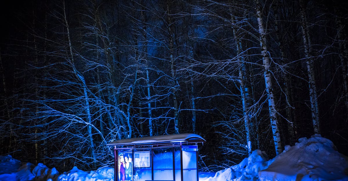 How to know when to stop churning ice cream? - Photography of Bus Stop During Winter