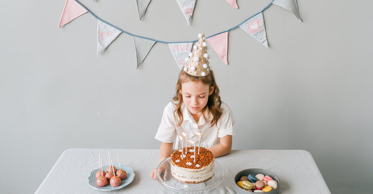 How to make a cake less dense - Girl in Party Hat With Birthday Cake 