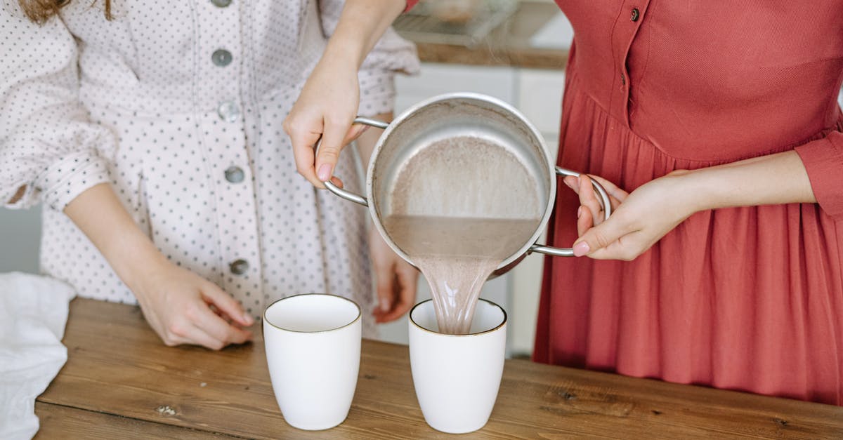 How to make chocolate cups with swirls? - A Person Holding a Pot