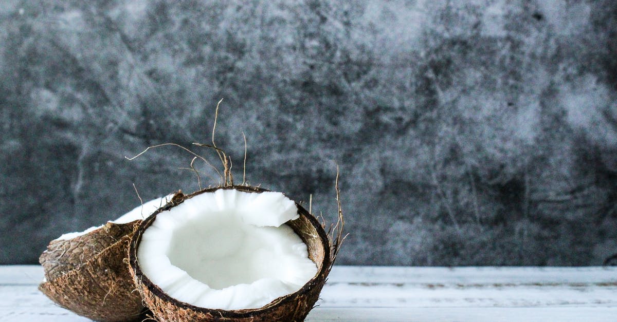 How to make creamier and softer vegan coconut ice-cream? - Coconut Fruit Cut in Half