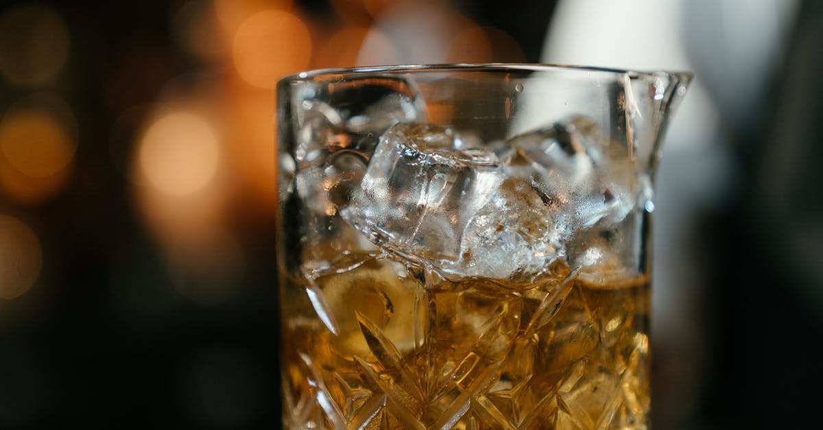 How to make large clear ice cubes - Clear Drinking Glass With Ice Cubes