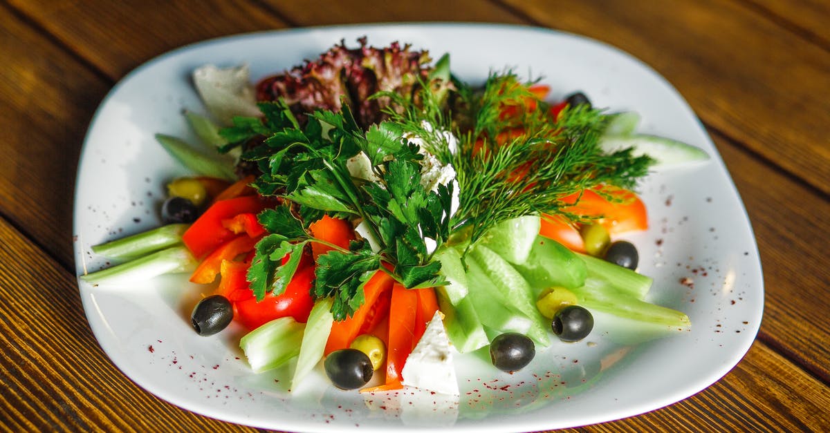 How to make olives to be used in salad? [closed] - Sliced Vegetables on White Plate