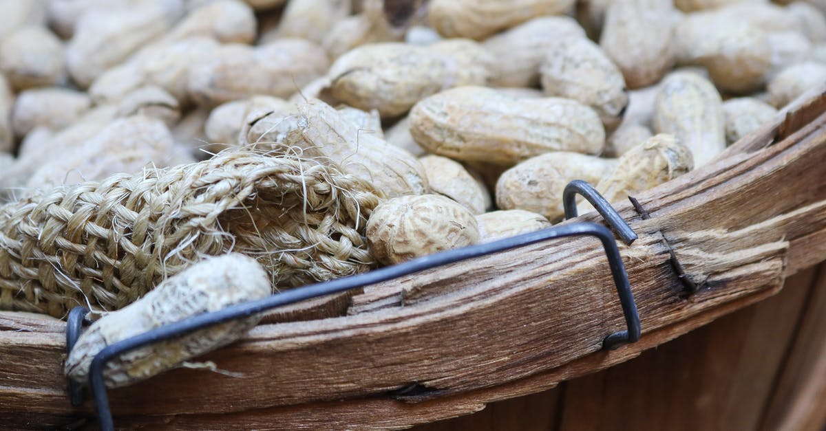 How to make peanut butter less dry - Brown Peanut on Brown Container