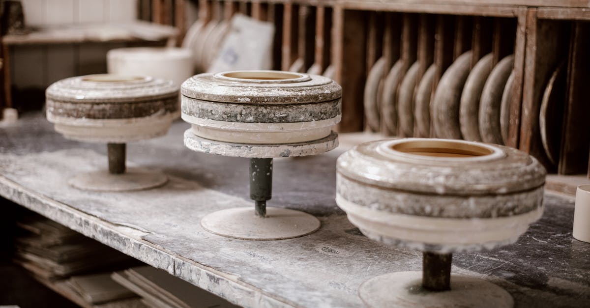 How to make potato wheel not stick to mold - Dirty throwing wheels in modern workshop