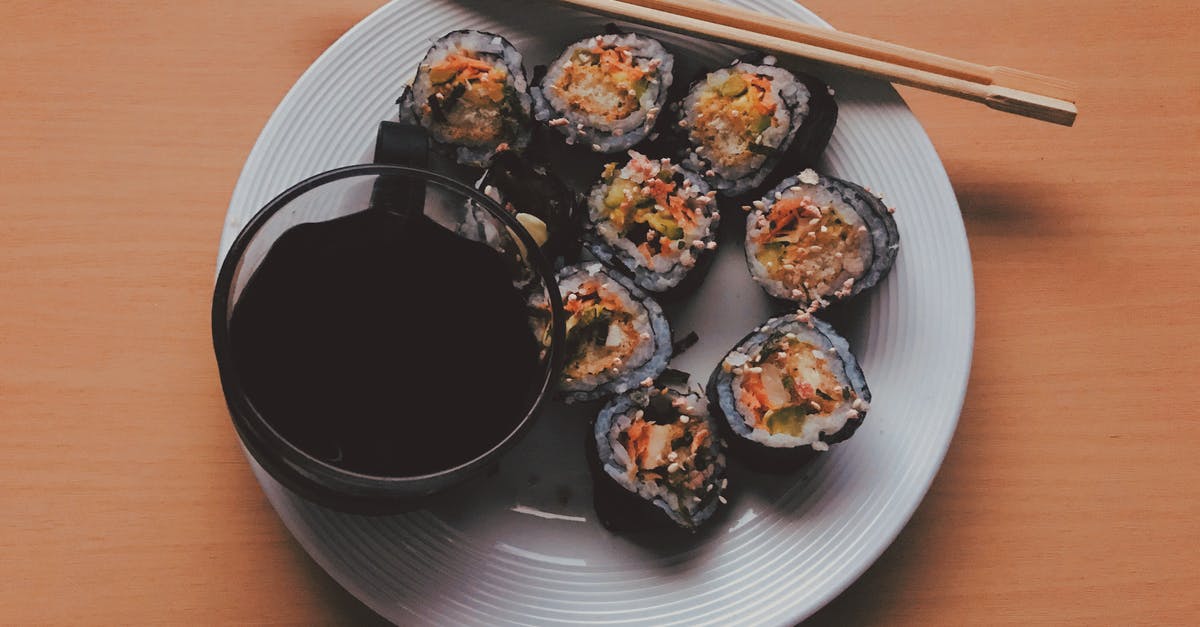 How to make safe sushi - Sushi on White Ceramic Plate