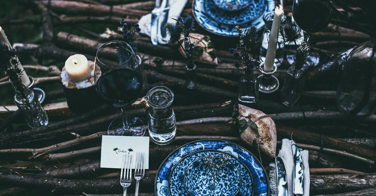 How to Prepare Chickpea Purée from a Can? - Served table with plates and candles