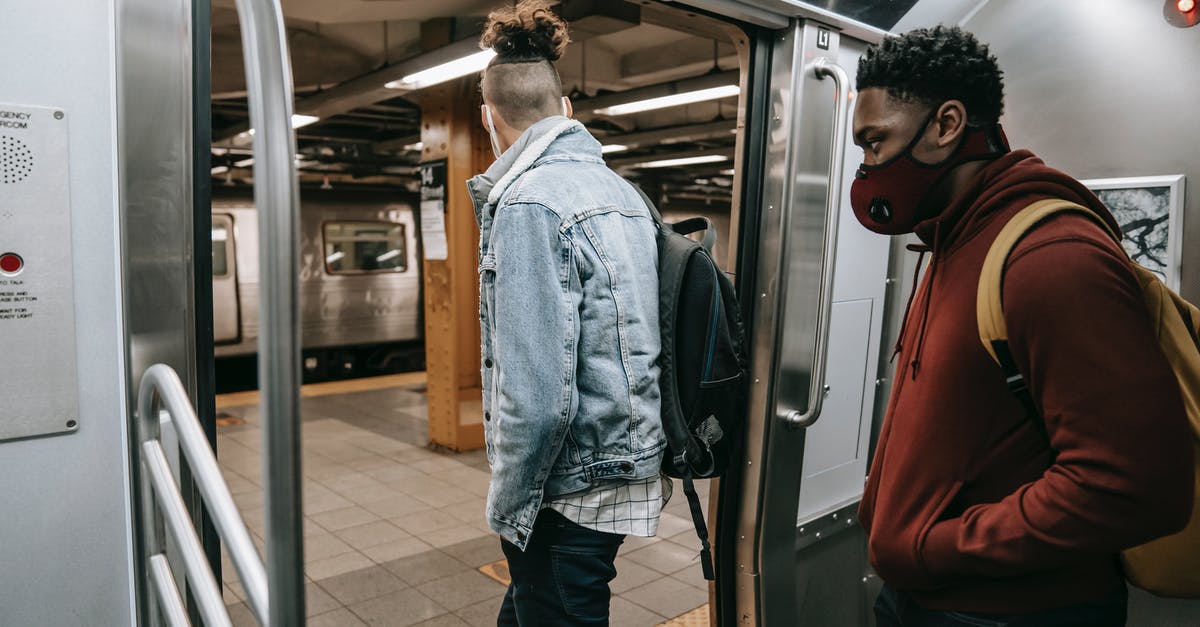 How to prevent greek yoghurt getting more sour - Anonymous diverse passengers with rucksacks getting off subway