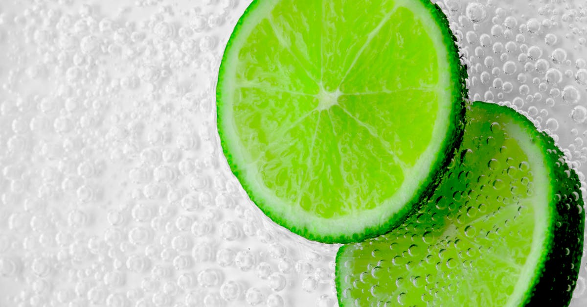 How to recognize fizzy wine? - Green Citrus Fruit Slices