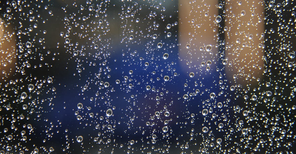 how to regain moisture into already made cold rolls/spring rolls - Water Droplets on Window