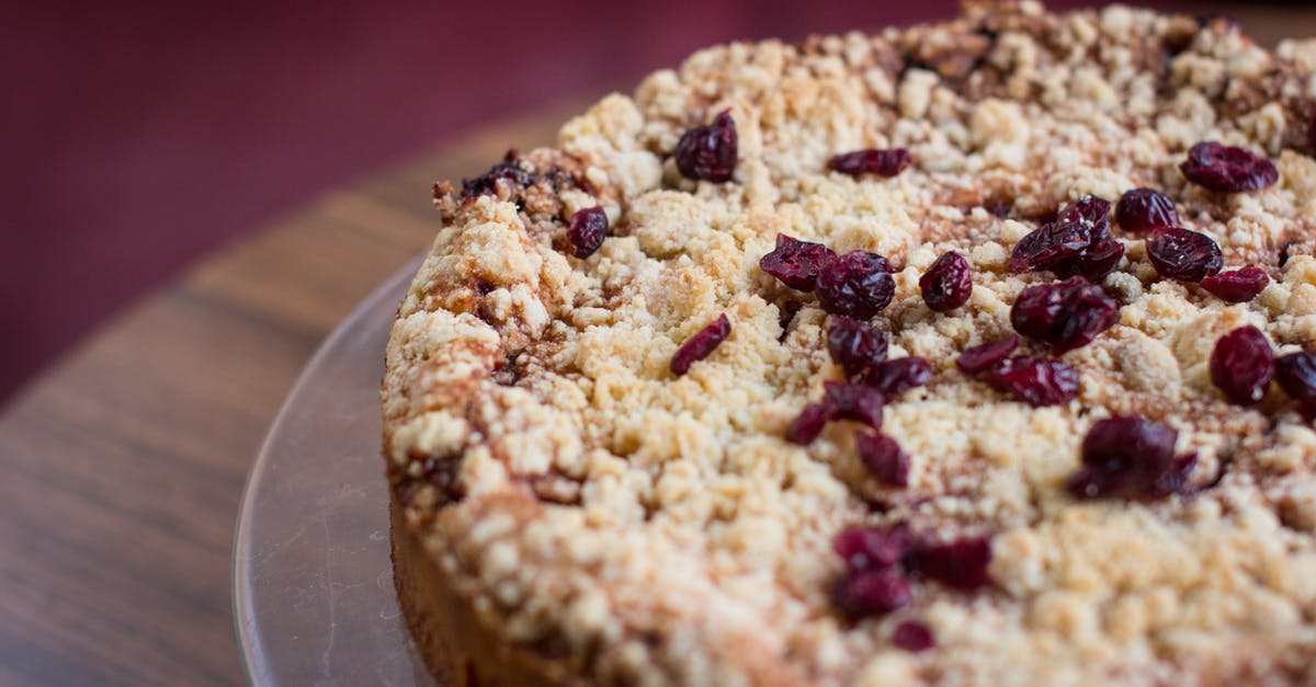 How to replace sugar with dry fruit in a cake recipe? - Pine With Raisins in Clear Glass Plate