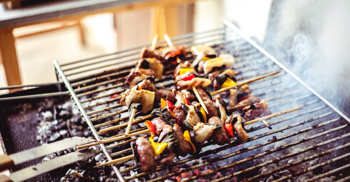 How to safely grill meat/fruit/veggie skewers - Grilled Food