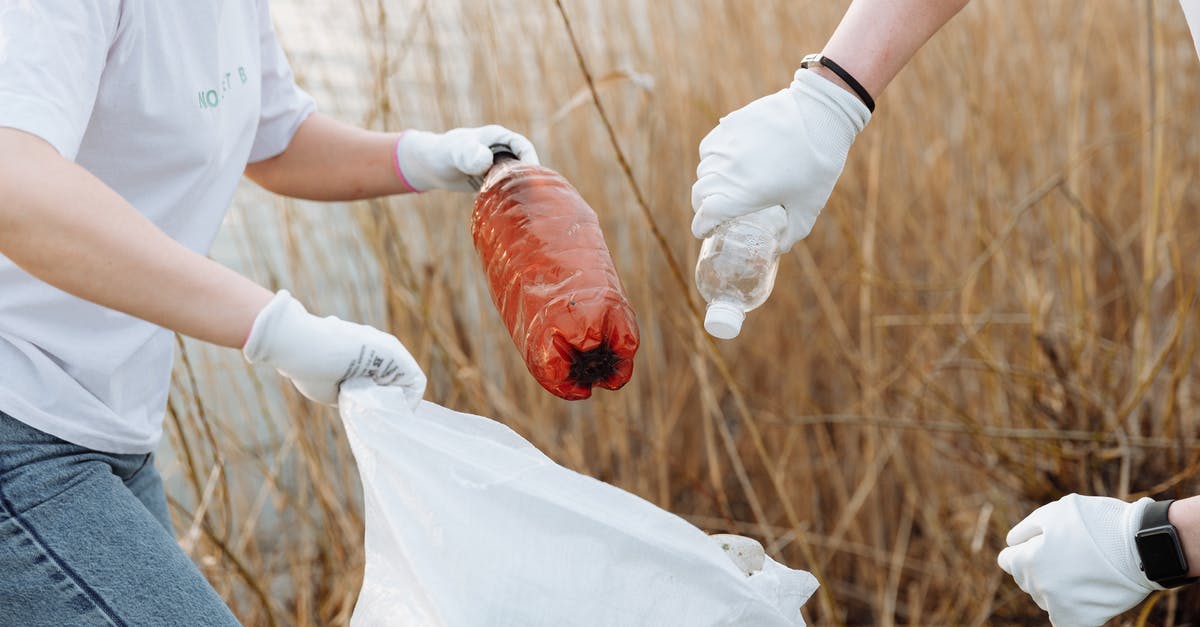 How to Save Overly Salty Tapenade - Hands of People Putting Plastic Bottles in Garbage Bag