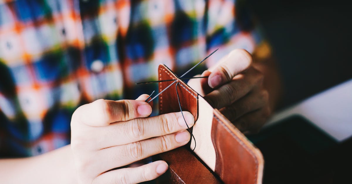 How to stitch up filled fish? - Person Knitting Brown Leather Textile