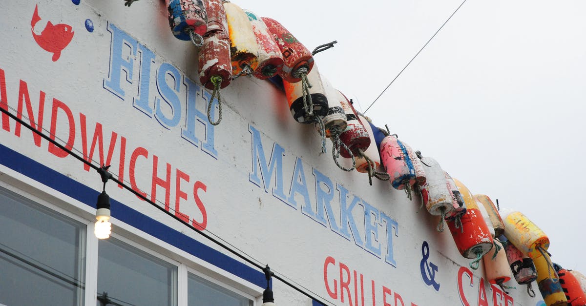 How to store fish bones? - Exterior of fish market in rural area