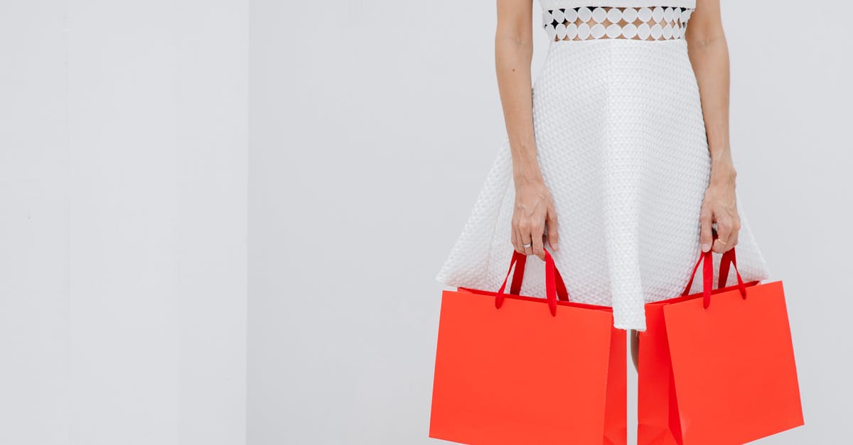 How to store red bean paste? - Crop unrecognizable woman carrying red shopping bags in studio