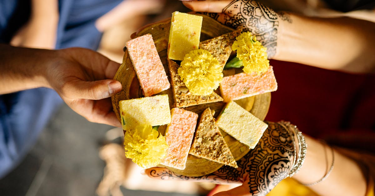 Identify this dessert - Person Holding Yellow and Brown Box