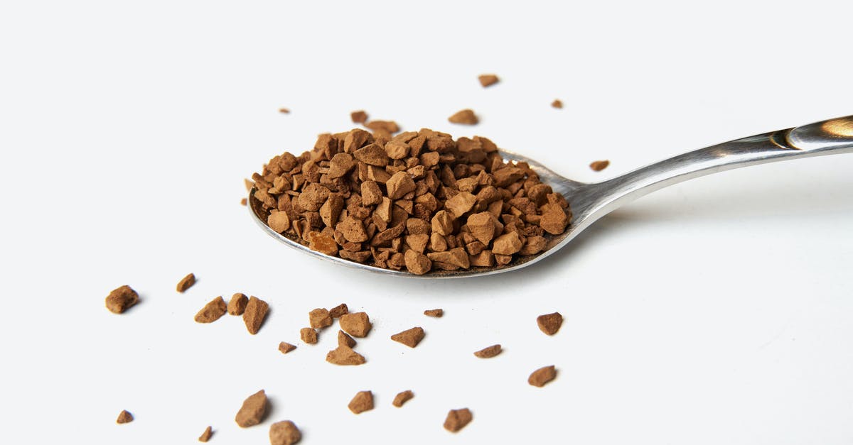 Instant espresso powder substitutions? - Brown Coffee Powder on Silver Spoon