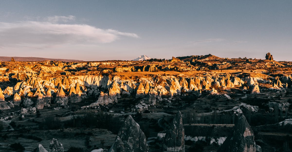 intermittent solid crust on top of yogurt - Open air museum with rocky cliffs