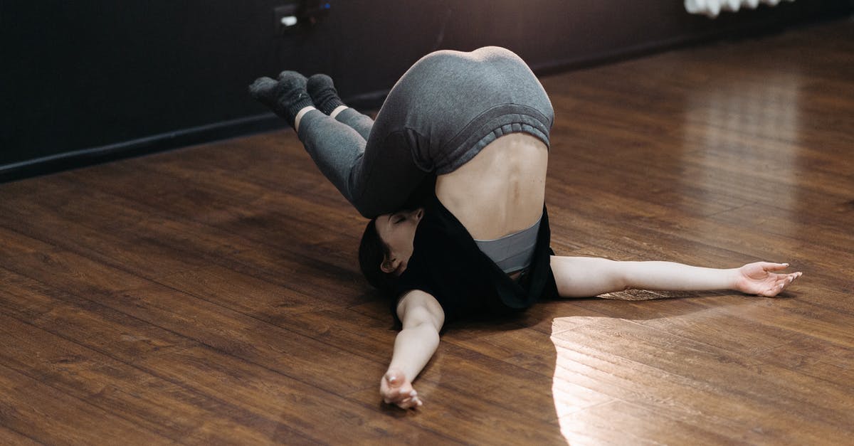 Inversion Canning - A Woman in Upside Down Position on the Floor