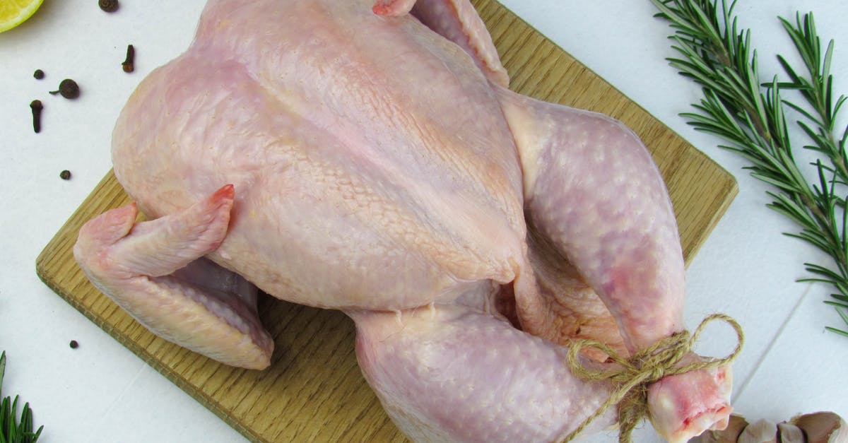 Is acid-marinated raw chicken still safe after several days? - Overhead Shot of a Dressed Chicken