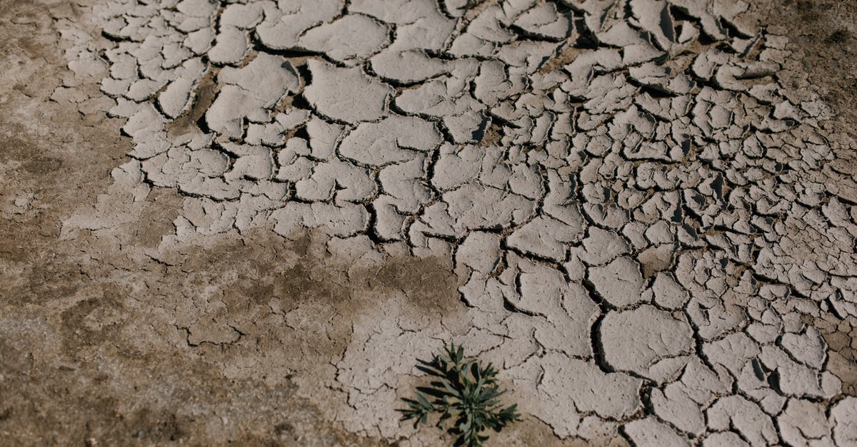 Is it bad to heat empty pans? - Cracked dry ground in desert area