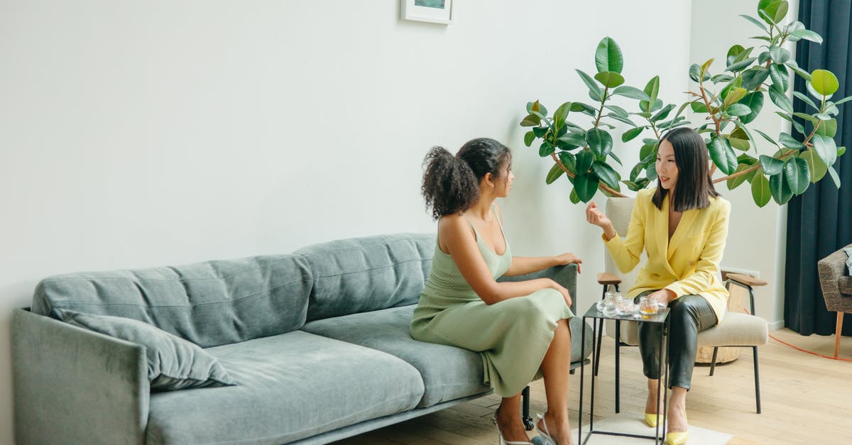 Is it normal for collard greens to be red? - Women Sitting on Gray Couch