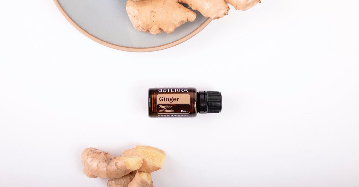 Is it normal for ginger paste to spit violently in oil? - A Product Photography of Doterra Ginger Essential Oil
