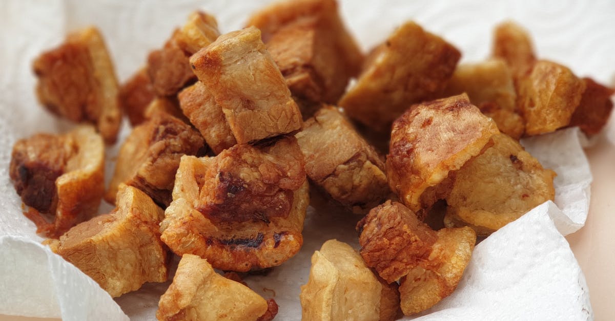 Is it possible to keep battered deep-fried (pork) crunchy? - Deep Fried Pork on a Tissue Paper