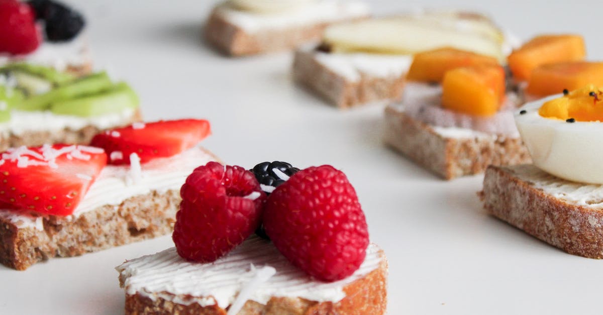 Is it possible to make vegetarian 'prawn' toast? - Round Pastry With Fruit Toppings