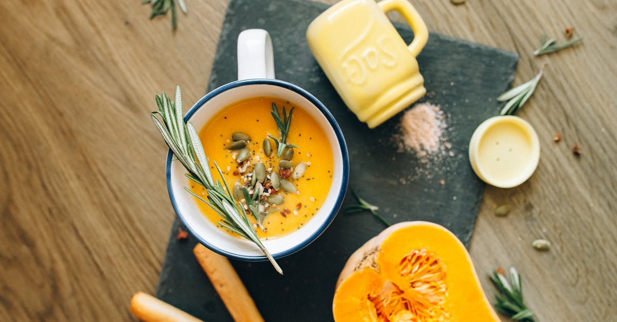 Is it possible to use puree in a siphon whip? - White and Green Ceramic Mug With Soup and Chopsticks