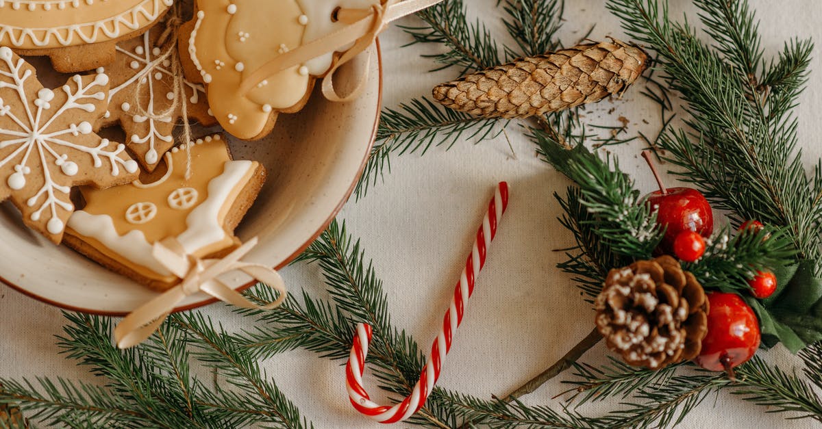 Is neccessary to store christmas cookies in the fridge? - Christmas Decorations On White Background