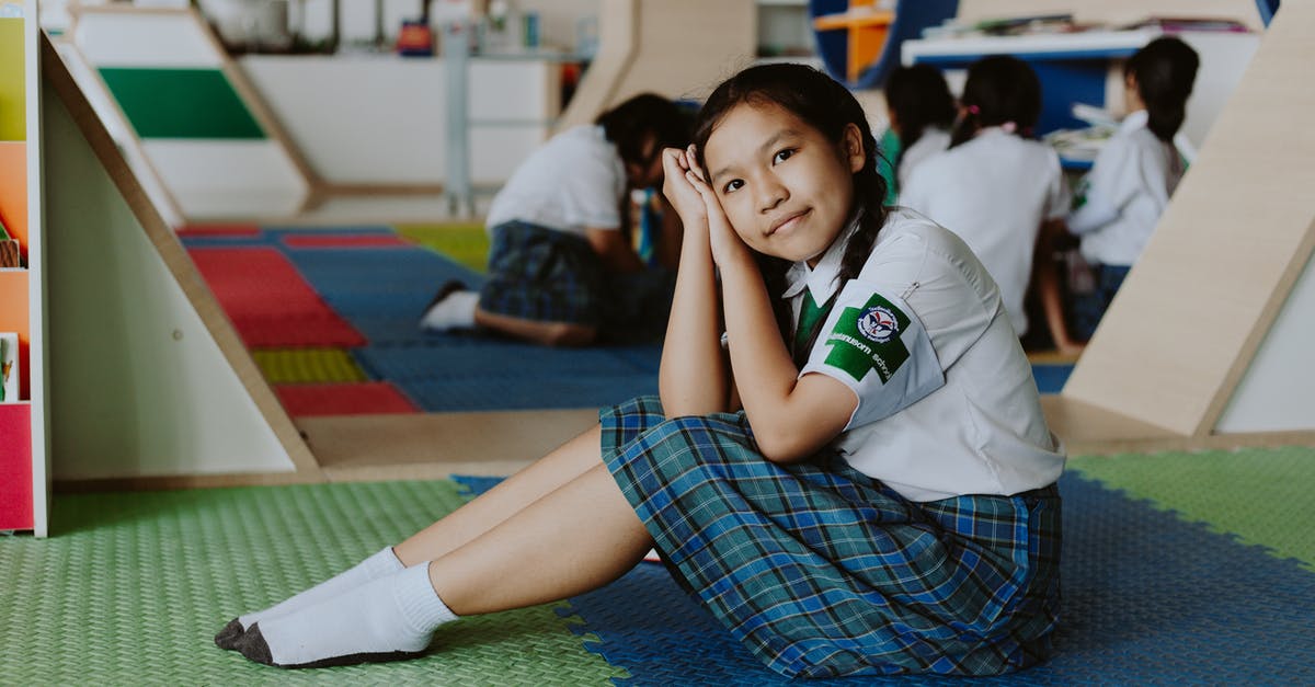 Is pad thai actually Thai? - Thai Girl in School Uniform Sitting on Ground Looking at Camera