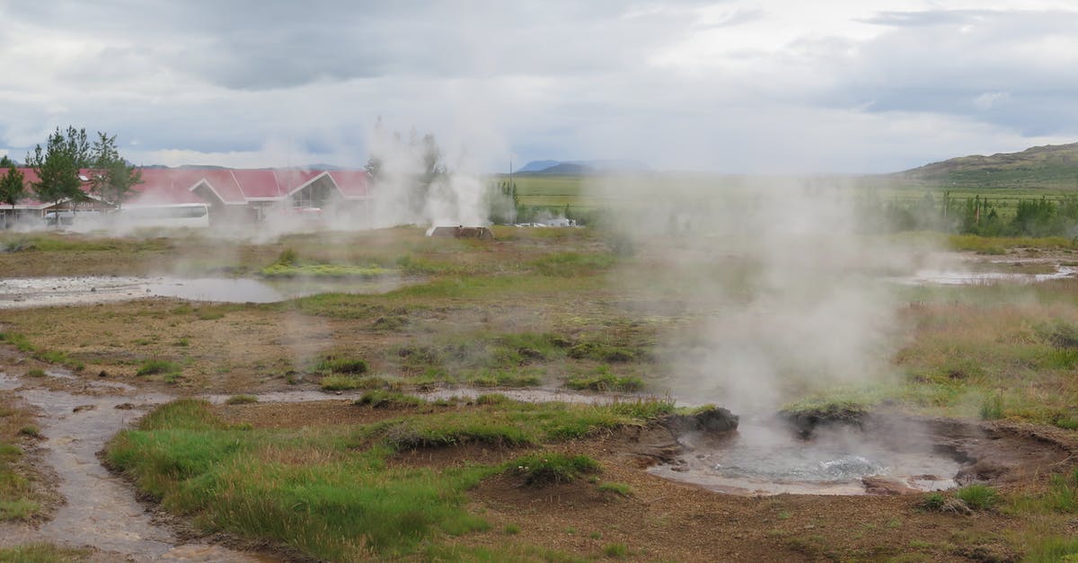 Is steam lost in boiling negligible? - 
Hot Springs on a Field