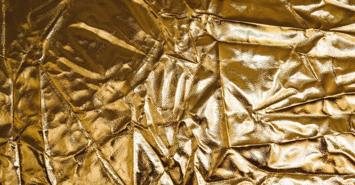 Is the aluminium foil usable in this condition? - Gold Textile