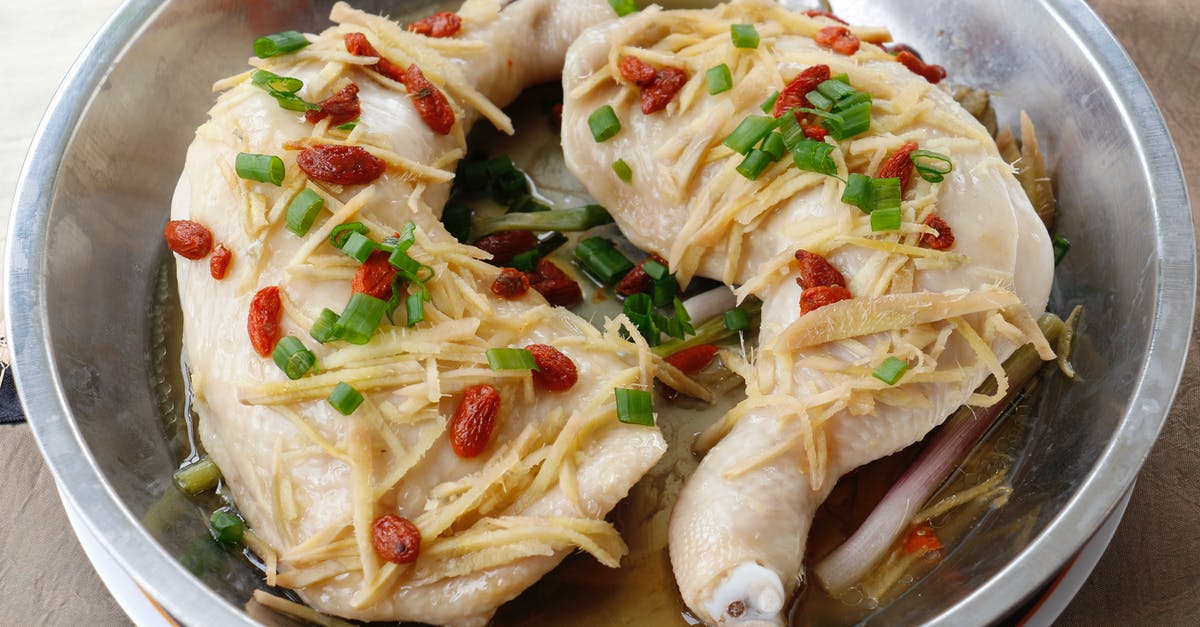 Is there a difference between poached and steamed chicken? - Chicken with Ginger and Chives