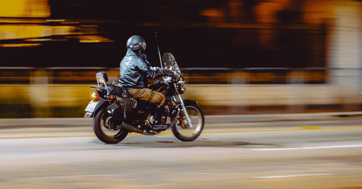 Is there a way to un warp a pan bottom? [duplicate] - Unrecognizable biker riding motorcycle at night